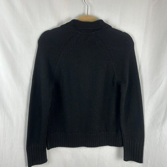 State of Cotton NYC Avery Sweater Women XS Black Minimalist Classic Quiet Luxury - Picture 9 of 10